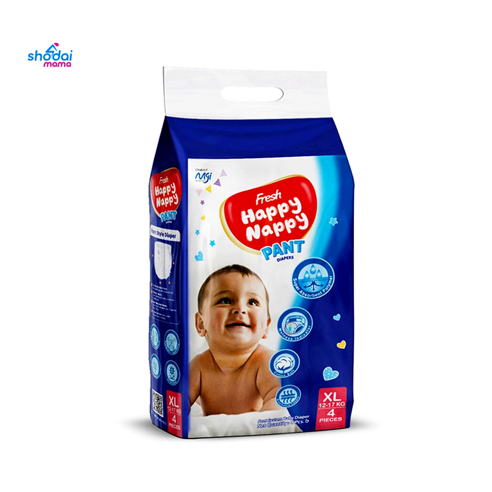 Happy Nappy Pant Diaper XL (12-17)kg 4pcs
